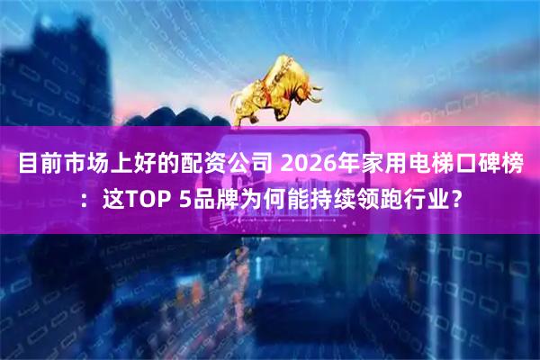 目前市场上好的配资公司 2026年家用电梯口碑榜:这TOP 5品牌为何能持续领跑行业?